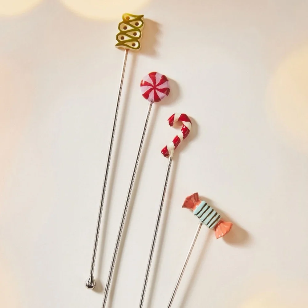 8 piece Bon Bon cocktail stirrers & picks set